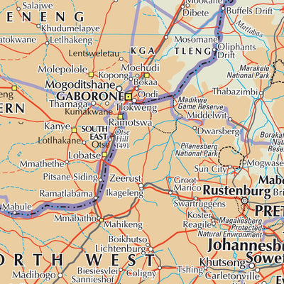 Times Maps The Times Map of Africa (Southern) digital map