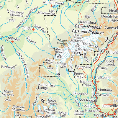 Times Maps The Times Map of Alaska (United States) and Yukon (Canada) digital map