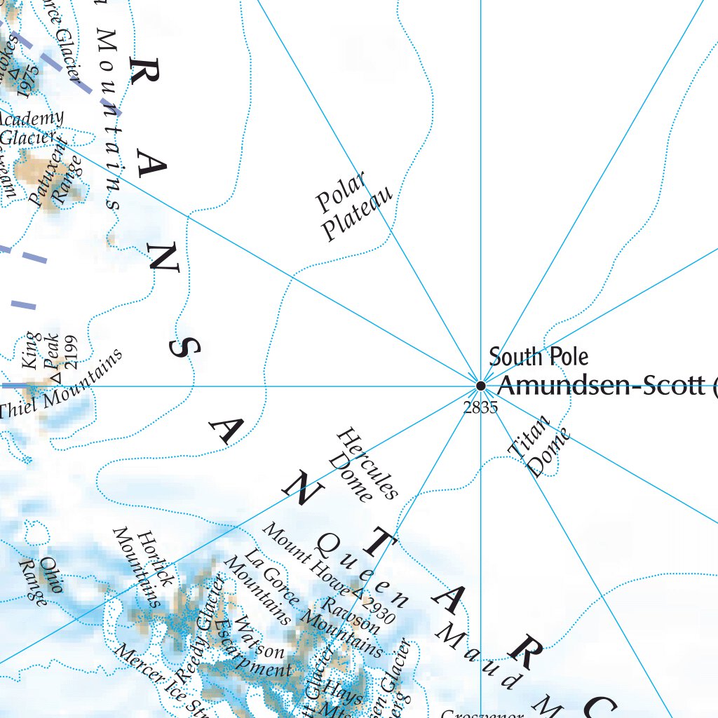 The Times Map of Antarctica by Times Maps | Avenza Maps