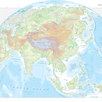 Times Maps The Times Map of Asia (Physical Features) digital map