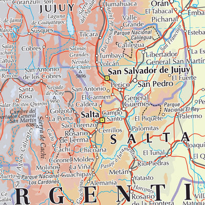 Times Maps The Times Map of Bolivia, Peru, and Brazil (West) digital map