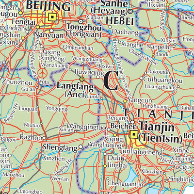 Times Maps The Times Map of China (North-east), North Korea and South Korea digital map
