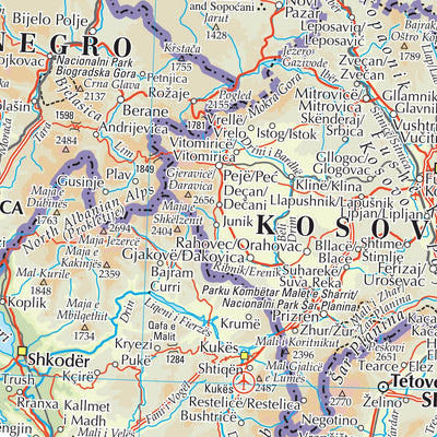 Times Maps The Times Map of Europe (Southeast) digital map