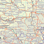Times Maps The Times Map of Germany (South) digital map