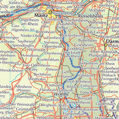 Times Maps The Times Map of Germany (South) digital map