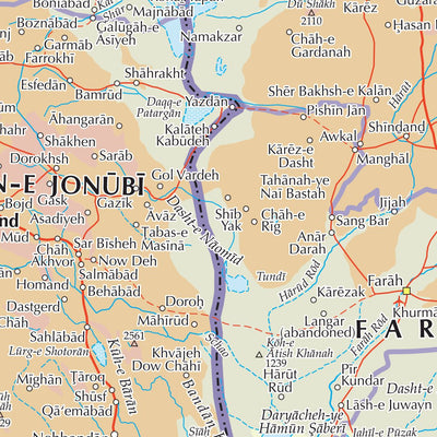 Times Maps The Times Map of Iran, Turkmenistan, Tajikistan, Afghanistan and Pakistan digital map