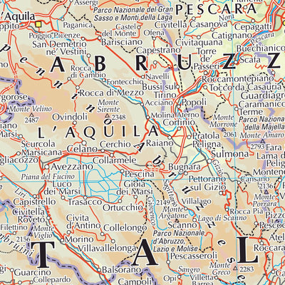 Times Maps The Times Map of Italy (Central) digital map