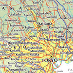 Times Maps The Times Map of Japan: Tokyo to Osaka digital map