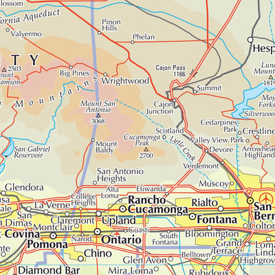 Times Maps The Times Map of Los Angeles (United States) digital map
