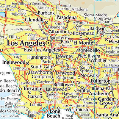 Times Maps The Times Map of Los Angeles (United States) digital map