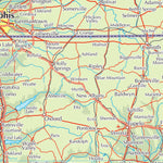 Times Maps The Times Map of Lower Mississippi (United States) digital map