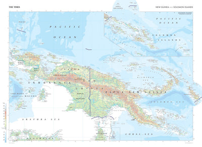 Times Maps The Times Map of New Guinea and Solomon Islands digital map