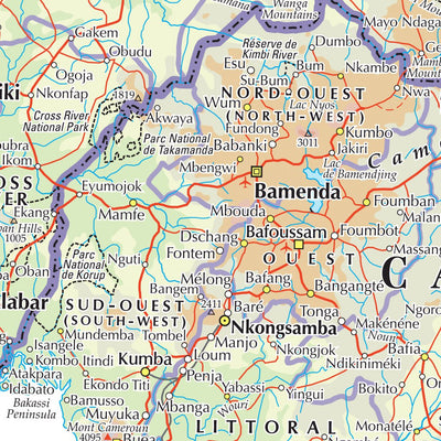 Times Maps The Times Map of Nigeria, Niger, Cameroon and Chad digital map