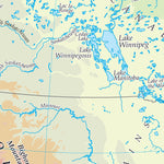 Times Maps The Times Map of North America (Physical Features) digital map