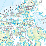 Times Maps The Times Map of North America (Physical Features) digital map