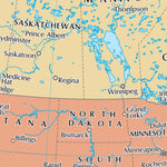 Times Maps The Times Map of North America (Political Features) digital map