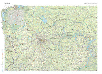 Times Maps The Times Map of Russia: Moscow digital map
