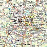 Times Maps The Times Map of Russia: Moscow digital map