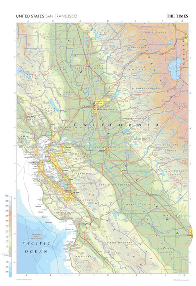 Times Maps The Times Map of San Francisco (United States) digital map