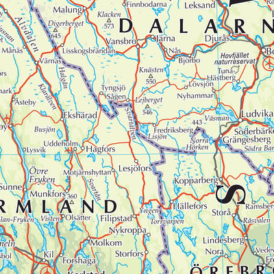 Times Maps The Times Map of Scandinavia (South) digital map