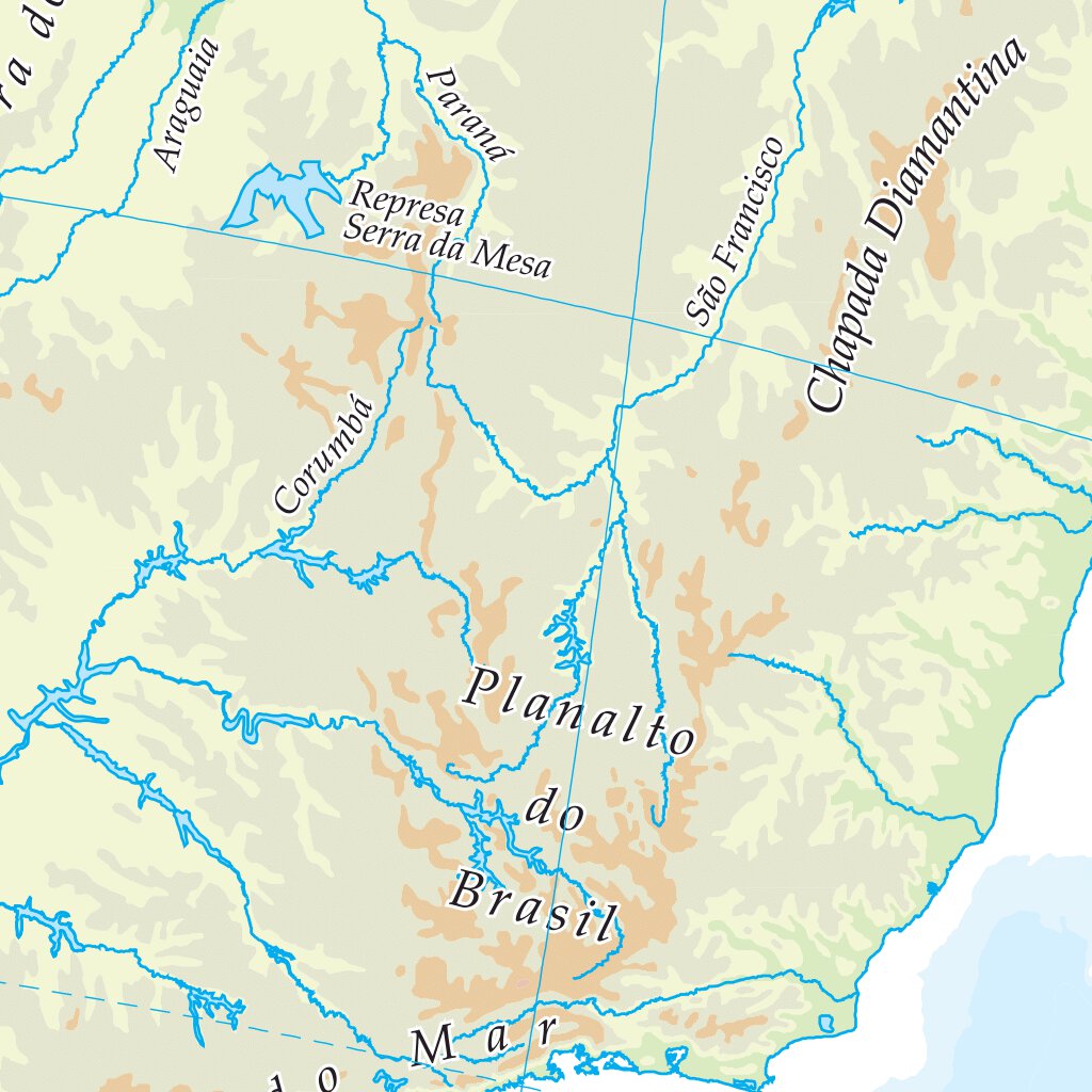 The Times Map of South America (Physical Features) by Times Maps