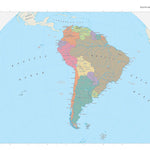 Times Maps The Times Map of South America (Political Features) digital map