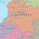 Times Maps The Times Map of South America (Political Features) digital map