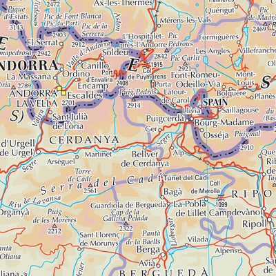 Times Maps The Times Map of Spain (East) digital map