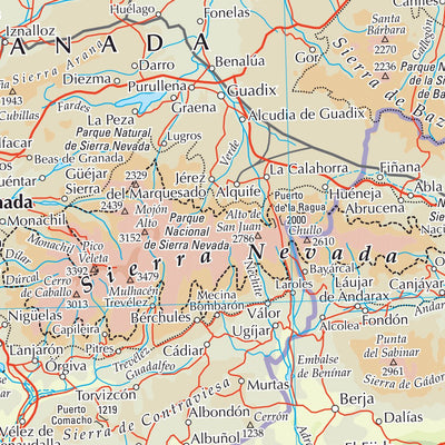 Times Maps The Times Map of Spain (South) and Portugal (South) digital map