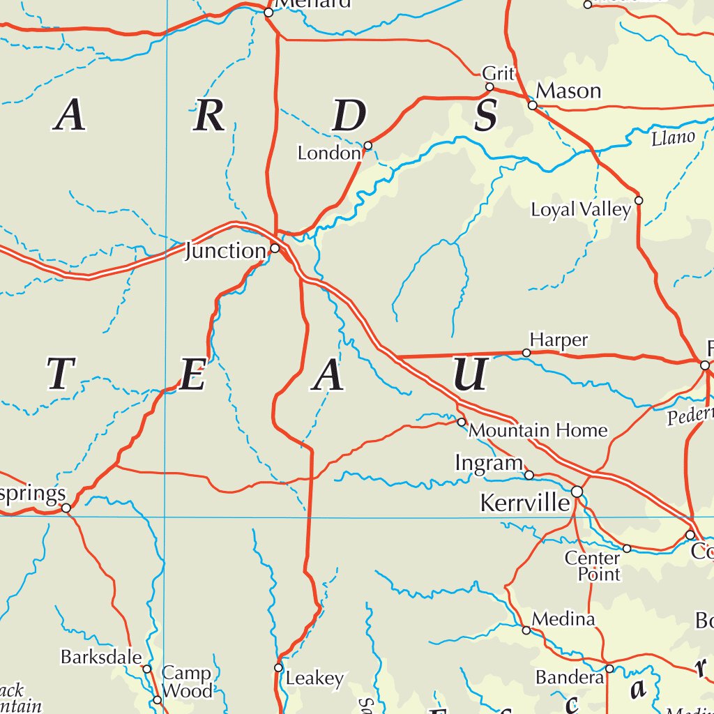 The Times Map of Texas (United States) by Times Maps | Avenza Maps