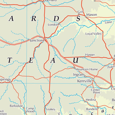 Times Maps The Times Map of Texas (United States) digital map