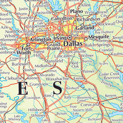 Times Maps The Times Map of Texas (United States) digital map