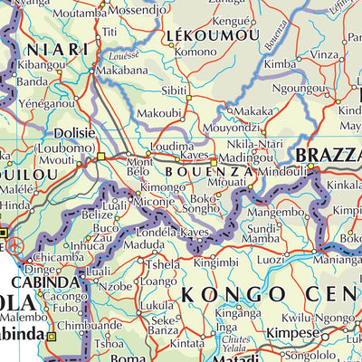 Times Maps The Times Map of the Democratic Republic of the Congo and Angola digital map