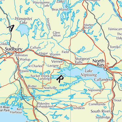 Times Maps The Times Map of the Great Lakes (Canada) digital map