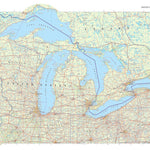 Times Maps The Times Map of the Great Lakes (United States) digital map