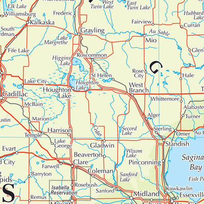 Times Maps The Times Map of the Great Lakes (United States) digital map