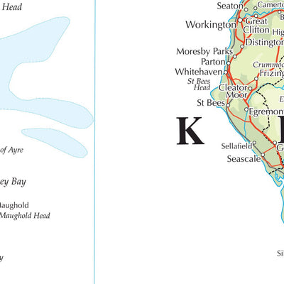 Times Maps The Times Map of the United Kingdom: England (North) and Northern Ireland digital map