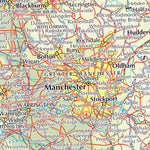 Times Maps The Times Map of the United Kingdom: England (North) and Northern Ireland digital map