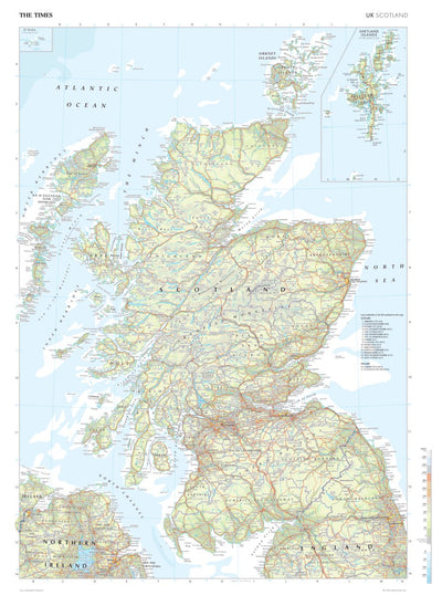 Times Maps The Times Map of the United Kingdom: Scotland digital map