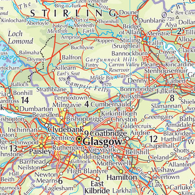 Times Maps The Times Map of the United Kingdom: Scotland digital map