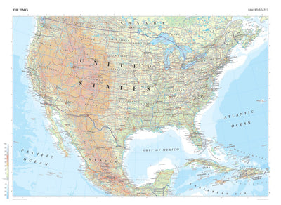 Times Maps The Times Map of the United States digital map