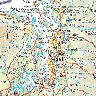 Times Maps The Times Map of the United States (Northwest) digital map