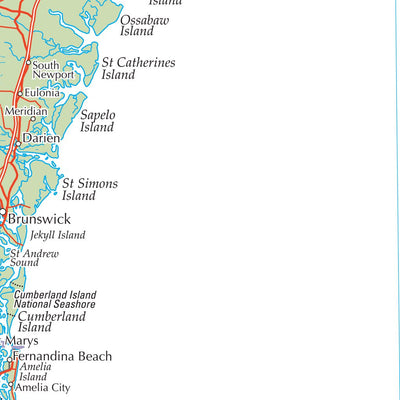 Times Maps The Times Map of the United States (Southeast) digital map
