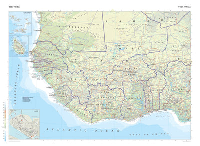 Times Maps The Times Map of West Africa digital map