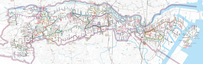 Tobunsha かわさき市バスマップ(最新版)・日本語版 digital map