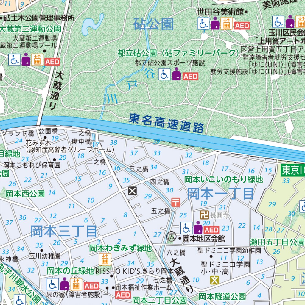 世田谷区全図 Map by Tobunsha | Avenza Maps