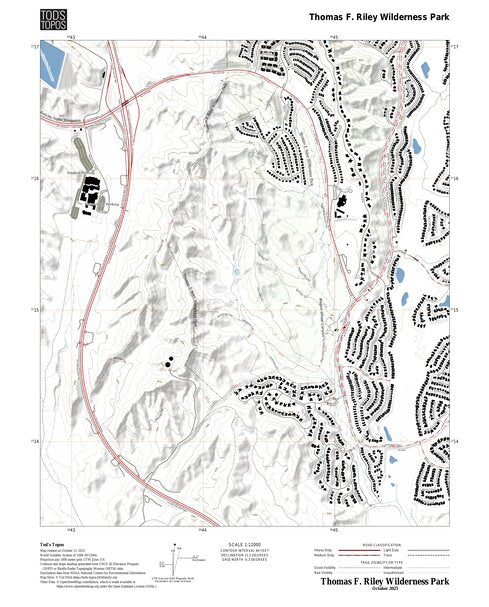 Map Riley Riley Wilderness Park Map by Tod's Topos | Avenza Maps