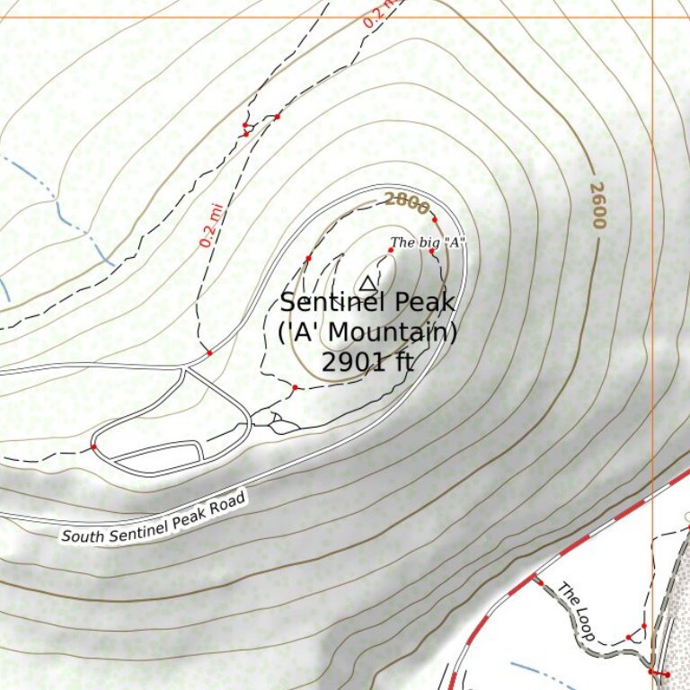 Sentinel Peak Map by Tod's Topos | Avenza Maps