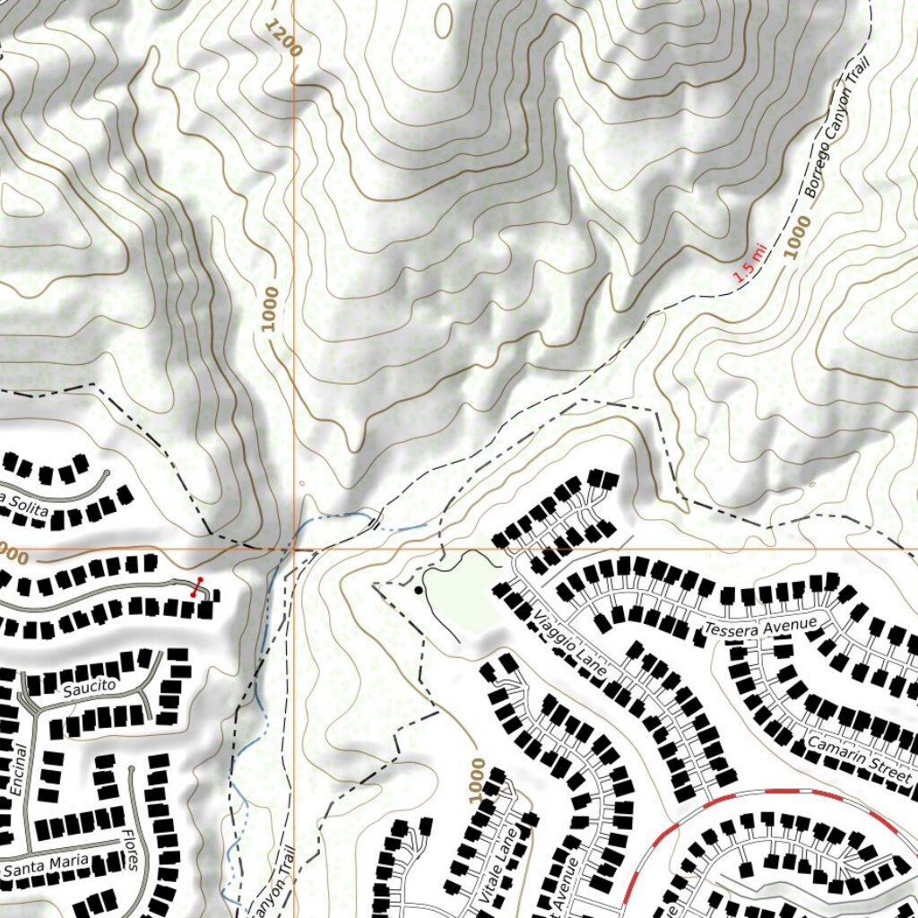 Mudstone Ranch Map Whiting Ranch Wilderness Park Map by Tod's Topos | Avenza Maps