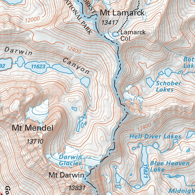 Tom Harrison Maps Bishop Pass digital map